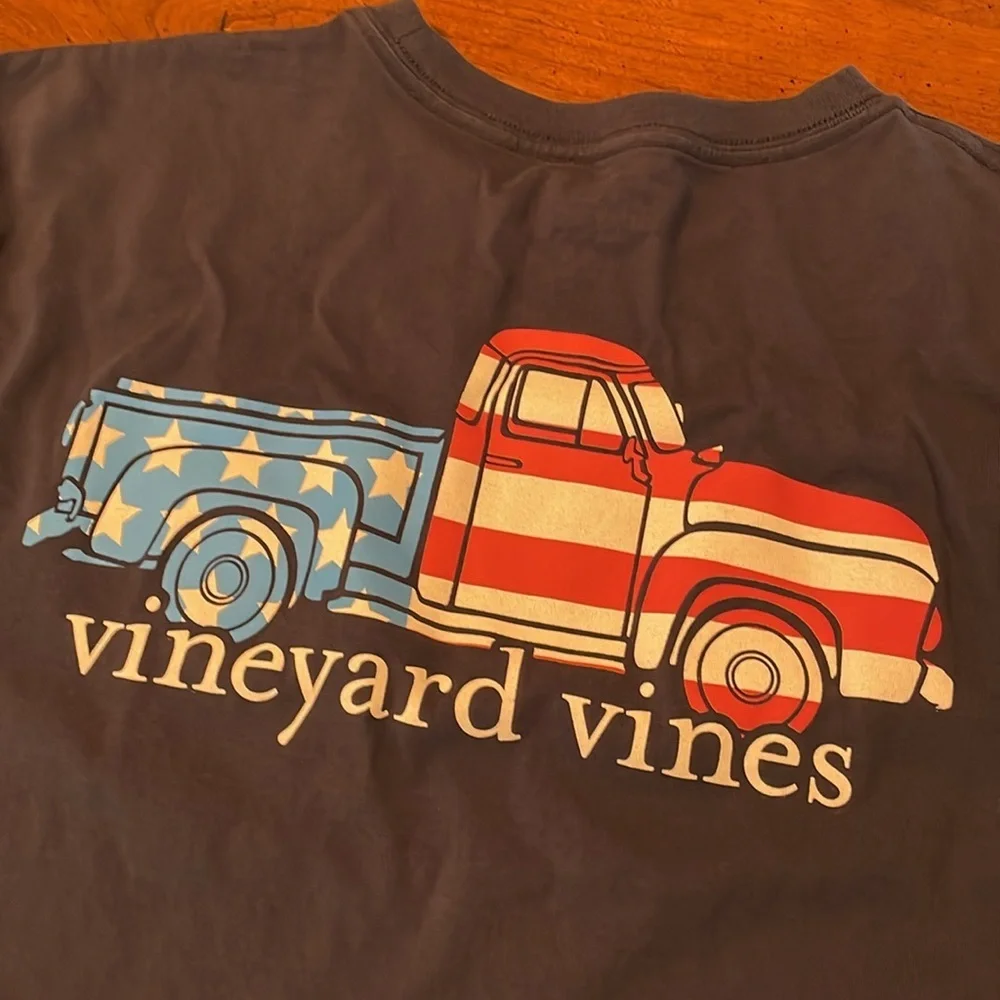 VINEYARD VINES Long Sleeved Patriotic Truck Shirt - Mens Small - Picture 5 of 10